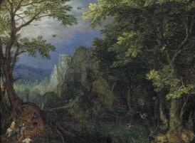 Gillis van Coninxloo Mountainous Landscape. Norge oil painting art